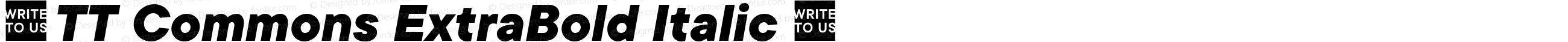 ☠TT Commons ExtraBold Italic ☠