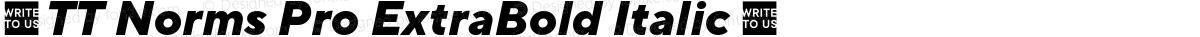 ☠TT Norms Pro ExtraBold Italic ☠