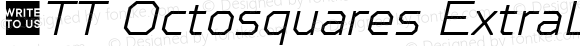 ☠TT Octosquares ExtraLight Italic ☠