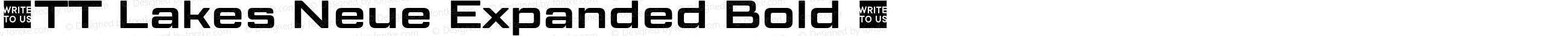 ☠TT Lakes Neue Expanded Bold