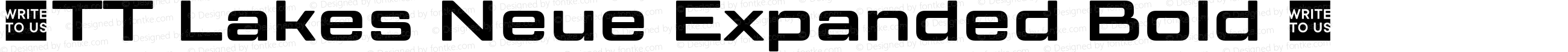 ☠TT Lakes Neue Expanded Bold
