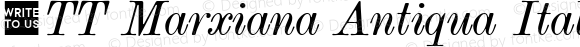 ☠TT Marxiana Antiqua Italic ☠