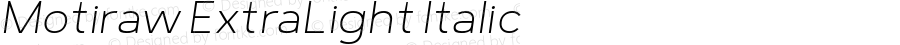 Motiraw-ExtraLightItalic