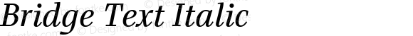 Bridge Text Italic