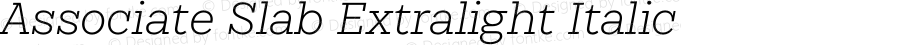 Associate Slab Extralight Italic