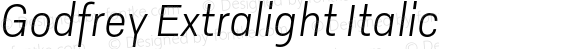 Godfrey Extralight Italic