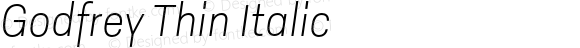 Godfrey Thin Italic