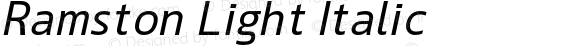 Ramston-LightItalic