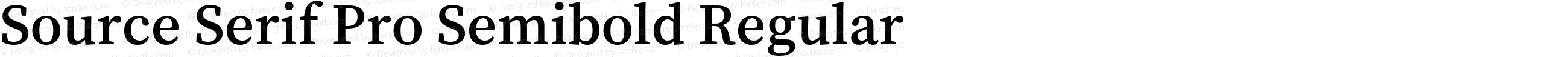 Source Serif Pro Semibold Regular