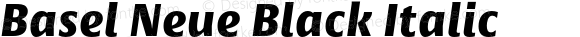 Basel Neue Black Italic