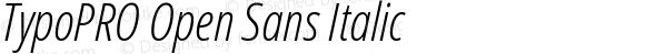 TypoPRO Open Sans Condensed Light Italic