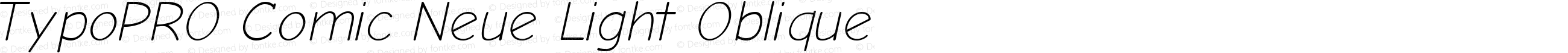 TypoPRO Comic Neue Light Oblique