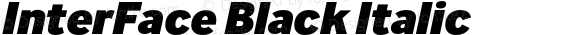 InterFace Black Italic