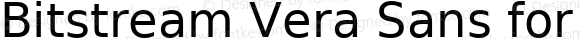 Bitstream Vera Sans for Powerline RomanForPowerline