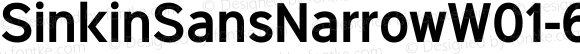Sinkin Sans Narrow W01 600 SB