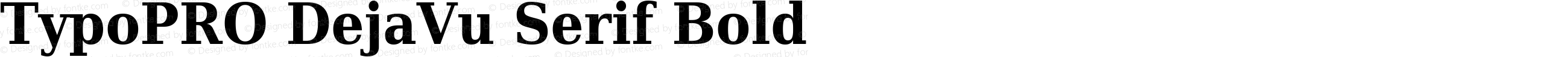 TypoPRO DejaVu Serif Condensed Bold