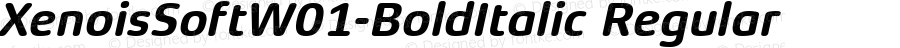 XenoisSoftW01-BoldItalic Regular Version 1.000