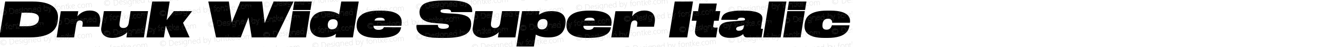 DrukWide-SuperItalic