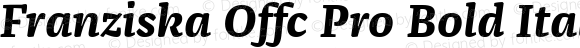 Franziska Offc Pro Bold Italic