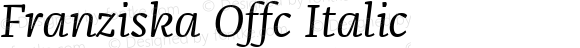 Franziska Offc Italic