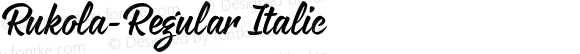 Rukola-Regular Italic