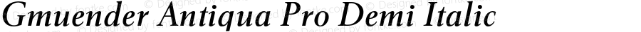 GmuenderAntiquaPro-DemiItalic