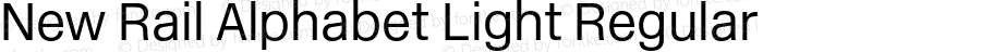 New Rail Alphabet Light Regular