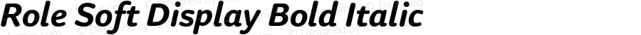 Role Soft Display Bold Italic