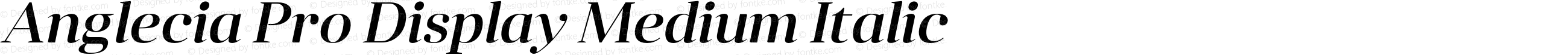 Anglecia Pro Display Medium Italic