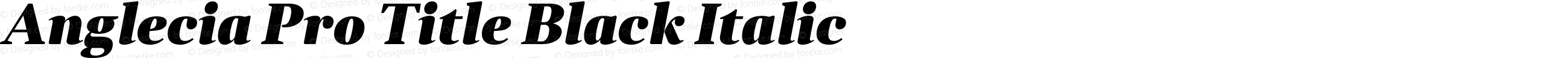 Anglecia Pro Title Black Italic