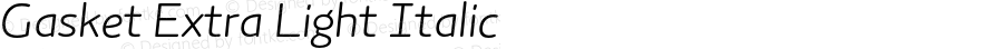 Gasket-ExtraLightItalic