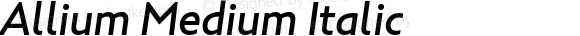 Allium Medium Italic