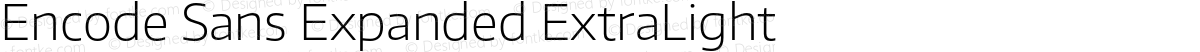 Encode Sans Expanded ExtraLight
