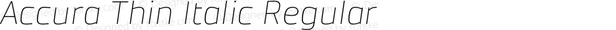 Accura Thin Italic