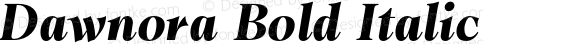 Dawnora Bold Italic