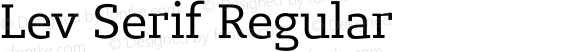 Lev Serif Regular