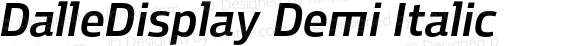 DalleDisplay Demi Italic