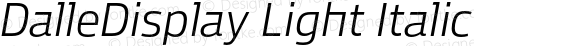 DalleDisplay-LightItalic