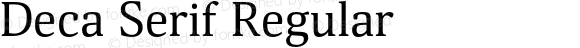 Deca Serif Regular