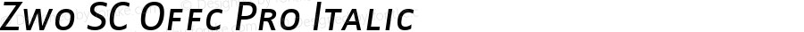 Zwo SC Offc Pro Italic Version 7.504; 2010; Build 1023