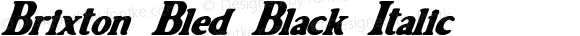 Brixton-Bled Black Italic