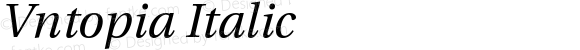 Vntopia Italic