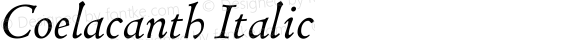 Coelacanth Italic