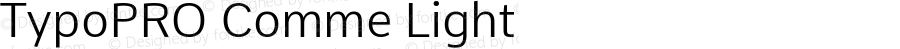 TypoPRO Comme Light