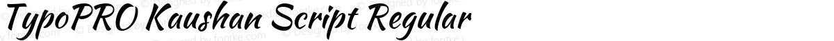 TypoPRO Kaushan Script Regular