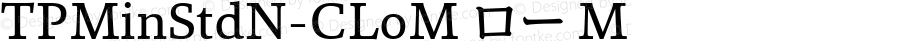 TPMinStdN-CLoM ロー M Version 1.0; Revision 1; 2014-02-16 22:34:05; TT 1.0