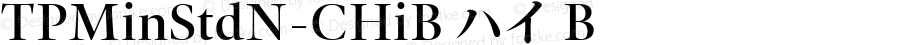 TPMinStdN-CHiB ハイ B Version 1.0; Revision 1; 2014-01-26 08:19:55; TT 1.0