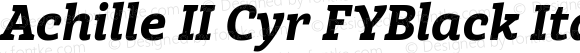 Achille II Cyr FYBlack Italic