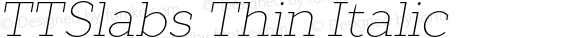 TTSlabs-ThinItalic