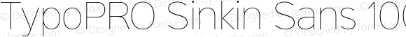 TypoPRO Sinkin Sans 100 Thin